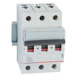 Legrand Leitungsschutzschalter TX3 C 32A, 3-polig, 10kA, 400V, 3TE, Grau, 404225... LEGRAND-404225 3414970394439 (Abb. 1)