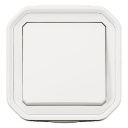 Legrand Wechselschalter Plexo New, 10A, IP55, 85x82x61mm, Kunststoff, Ultraweiß, 06975... LEGRAND-069751L 3414971882430 (Abb. 1)