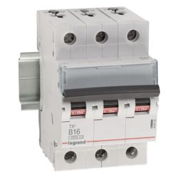 Legrand Leitungsschutzschalter TX3 B16A, 3-polig, 6kA, 400V, 3TE, Grau... LEGRAND-403402 3414970387547 (Abb. 1)
