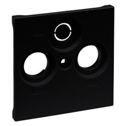 Legrand SEANO Abdeckung TV-R-SAT Zentralplatte, Kunststoff, Schwarz, 56,7x56,7x9,7mm, 7... LEGRAND-765356 3414972545044 (Abb. 1)