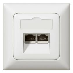 Legrand Abdeckung RJ45 Creo, mit Beschriftungsfeld, 56x56x13,2mm, Thermoplast, Ultrawei... LEGRAND-776758 3245067767580 (Abb. 1)