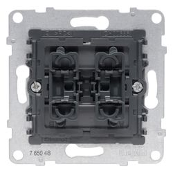 Legrand Rollladen-/Jalousietaster SEANO, 2 Tasten-System, Unterputz, 250V, 6A, 72,9x72,... LEGRAND-765048 3414972665049 (Abb. 1)