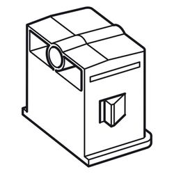 Legrand Schutzkappe U50/U55/U60, 60,5x40mm, Kunststoff, Gelb, 348575... LEGRAND-348575 3414970681966 (Abb. 1)