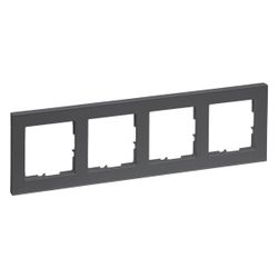 Legrand 4-fach Rahmen SEANO+, 86x300mm, Kunststoff, Anthrazit, 765484... LEGRAND-765484 3414972549141 (Abb. 1)