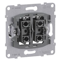 Legrand Doppeltaster SEANO, 10A, 250V, Steckklemme, Unterputz, 72,9x72,9x38,3mm, Kunsts... LEGRAND-765018 3414972544474 (Abb. 1)