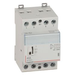 Legrand Installationsschütz CX3, 230V 40A 4 Schließer, mit Handschalter, 3 Teilungseinh... LEGRAND-412553 3245064125536 (Abb. 1)