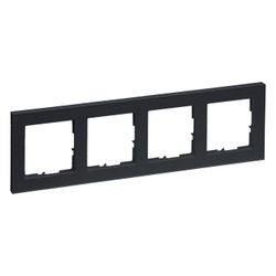 Legrand 4-fach Rahmen SEANO+, 86x300mm, Kunststoff, Anthrazit, 765484... LEGRAND-765484 3414972549141 (Abb. 1)