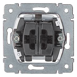 Legrand Doppelwechselschalter-Einsatz, 250V, 10A, 71x71x32,5mm, Kunststoff, RAL 7016, 7... LEGRAND-775808 3245067758083 (Abb. 1)