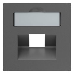 Legrand SEANO Zentralplatte für RJ45, mit Beschriftungsfeld, Unterputz, Kunststoff, Ant... LEGRAND-765458 3414972544894 (Abb. 1)