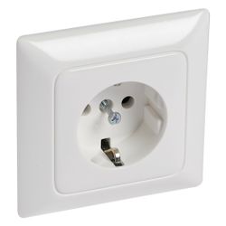 Legrand Creo Schutzkontaktsteckdose 1-fach, 16A, 250V, Unterputz, Kunststoff, Ultraweiß... LEGRAND-776170 3245067761700 (Abb. 1)