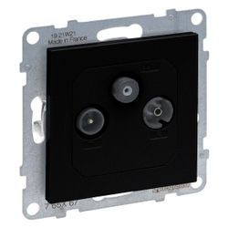 Legrand Antennen-Stichdose SEANO 765367, 1,5 dB, Kunststoff, Schwarz lackiert... LEGRAND-765367 3414972552479 (Abb. 1)