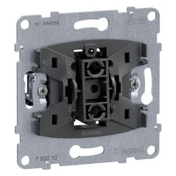 Legrand Wechselschalter SEANO, 10 AX, 250V, Steckklemme, Unterputz, 72,9x72,9x40mm, 765... LEGRAND-765010 3414972553223 (Abb. 1)