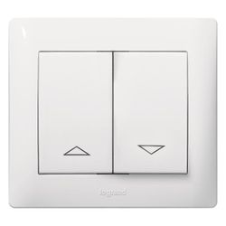 Legrand Jalousiewippe Galea Life 777014, mit Pfeilsymbolen, Thermoplast, Ultraweiß... LEGRAND-777014 3245067770146 (Abb. 1)