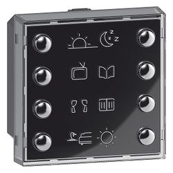 Legrand Szenariotaster myHome Valena Life 8-fach, Unterputz, mit LED-Anzeige, mit Besch... LEGRAND-752199 3414970567956 (Abb. 1)
