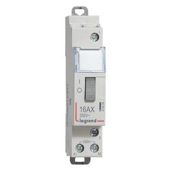 Legrand Fernschalter CX3 1-polig, 16A 250V, 1 Schließer, 1 TE, 95x17,8x70,2mm, 412408... LEGRAND-412408 3245064124089 (Abb. 1)