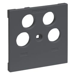 Legrand SEANO Abdeckung TV-R-SAT-SAT, Zentralplatte, Unterputz, Kunststoff, Anthrazit, ... LEGRAND-765457 3414972545136 (Abb. 1)