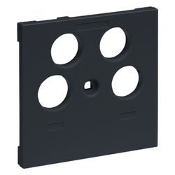 Legrand SEANO Abdeckung TV-R-SAT-SAT, Zentralplatte, Unterputz, Kunststoff, Anthrazit, ... LEGRAND-765457 3414972545136 (Abb. 1)
