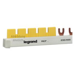 Legrand Endkappe für Stift- und Gabelkammschienen, 3-polig, Berührungsschutzabdeckung... LEGRAND-607026 4010957070267 (Abb. 1)