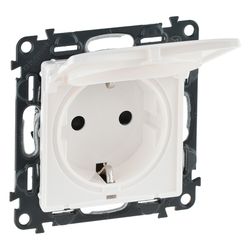 Legrand Schutzkontakt-Steckdose Valena Life mit Klappdeckel, 16A, 250V, Unterputz, Kuns... LEGRAND-753117 3414970910929 (Abb. 1)
