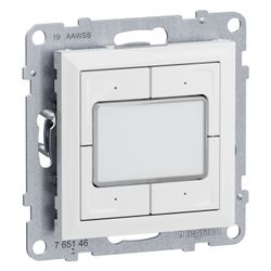 Legrand Szenentaster Seano MyHome, 4 Kanäle, Unterputz, Kunststoff, Ultraweiss, 765612... LEGRAND-765612 3414972617185 (Abb. 1)
