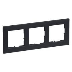 Legrand 3-fach Rahmen SEANO, 87x229mm, Thermoplast, Anthrazit, 765473... LEGRAND-765473 3414972549752 (Abb. 1)