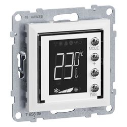 Legrand Thermostat Seano MyHome, Unterputz, 72,9x72,9x42mm, Ultraweiß, 765608... LEGRAND-765608 3414972618229 (Abb. 1)