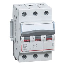 Legrand Lasttrennschalter DX3, 3-polig, 63A 400V, 3TE, IP20, Grau, 406467... LEGRAND-406467 3245064064675 (Abb. 1)
