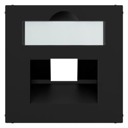 Legrand SEANO Abdeckung 1x RJ45, mit Beschriftungsfeld, Unterputz, Kunststoff, Schwarz ... LEGRAND-765358 3414972544924 (Abb. 1)