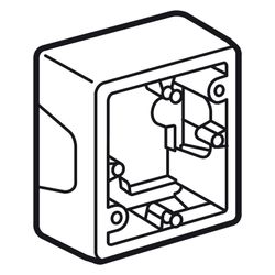Legrand Aufputz-Gehäuse Creo 1-fach, 89x89x40mm, Kunststoff, Ultraweiß, 776181... LEGRAND-776181 3245067761816 (Abb. 1)