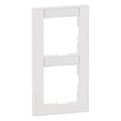 Legrand Abdeckrahmen SEANO+ 2-fach vertikal, 158x87x9,8mm, Kunststoff, Ultraweiß... LEGRAND-765992 3414972547574 (Abb. 1)