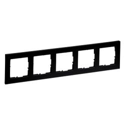 Legrand 5-fach Rahmen SEANO+, 86x371x10mm, Kunststoff, Schwarz, 765385... LEGRAND-765385 3414972549356 (Abb. 1)