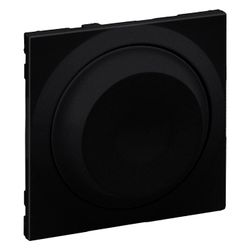 Legrand Abdeckung SEANO für Universal-Drehdimmer, 56x56x13mm, Thermoplast, Schwarz, 765... LEGRAND-765340 3414972545655 (Abb. 1)