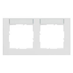 Legrand Abdeckrahmen SEANO+ 2-fach horizontal, 10x55mm Beschriftungsfeld, 87x158x9,8mm,... LEGRAND-765892 3414972547543 (Abb. 1)