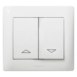 Legrand Jalousiewippe Galea Life 777014, mit Pfeilsymbolen, Thermoplast, Ultraweiß... LEGRAND-777014 3245067770146 (Abb. 1)