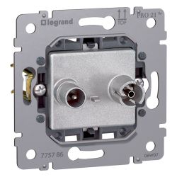Legrand TV-Radio-Stichdose Pro 21, 1,5 dB, 71x71x46mm, 775786... LEGRAND-775786 3245067757864 (Abb. 1)