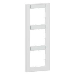 Legrand SEANO+ Rahmen 3-fach vertikal, 10x55mm Beschriftungsfeld, 87x229x9,8mm, Thermop... LEGRAND-765993 3414972547635 (Abb. 1)