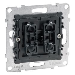 Legrand Rollladen-/Jalousieschalter SEANO, 2 Tasten-System, 250V, 6A, Unterputz, 765047... LEGRAND-765047 3414972665438 (Abb. 1)