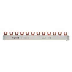 Legrand Gabelkammschiene 3-polig, 10mm2, 12 TE, 210mm, 63A, 400V, Weiß, 004980... LEGRAND-004980 4010957049805 (Abb. 1)