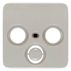 Legrand Abdeckung Antennen-Steckdose Creo 776082, 56,5x56,5x15mm, Thermoplast, Mandelwe... LEGRAND-776082 3245067760826 (Abb. 1)