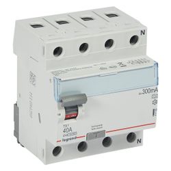 Legrand Fehlerstromschutzschalter TX3 40A 4-polig 300mA Typ A 400V, 4TE, Schraubklemme,... LEGRAND-411785 3414970353665 (Abb. 1)
