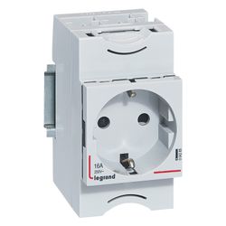 Legrand Verteilereinbausteckdose CX3, 16A 250V, 2,5TE, mit erhöhtem Berührungsschutz, G... LEGRAND-004285 3245060042851 (Abb. 1)