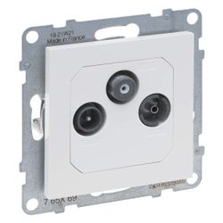 Legrand Antennen-Enddose SEANO, 10 dB, Unterputz, Kunststoff, Ultraweiß, 765169... LEGRAND-765169 3414972552295 (Abb. 1)