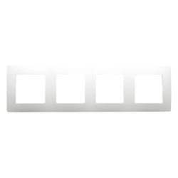 Legrand Niloe Rahmen 4-fach, 86x299x10mm, Thermoplast, Ultraweiß, 665004... LEGRAND-665004 3245066650043 (Abb. 1)