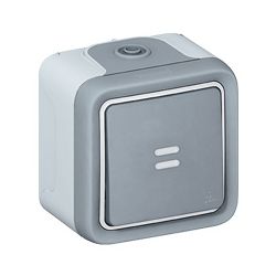 Legrand Wippschalter Plexo Classic, Aus-/Wechsel Kontroll 1-polig, IP55, Kunststoff, Gr... LEGRAND-069712 3245060697129 (Abb. 1)