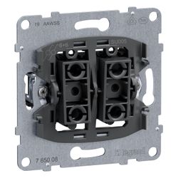 Legrand Doppelwechselschalter SEANO, 10AX, Steckklemmen, Unterputz, 72,9x72,9x40mm... LEGRAND-765008 3414972544665 (Abb. 1)