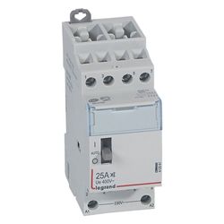 Legrand Installationsschütz CX3 412561, 230V, 25A, 4 Schließer, mit Handschalter, 2 Tei... LEGRAND-412561 3245064125611 (Abb. 1)