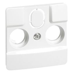 Legrand TV-R-SAT-Abdeckung Niloe, 2-/3-Loch, Unterputz, Kunststoff, Ultraweiß, 664767... LEGRAND-664767 3245066647678 (Abb. 1)