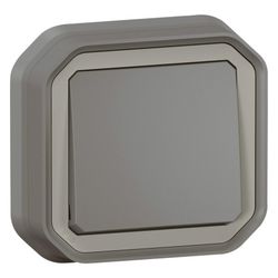 Legrand Wechselschalter Plexo New, 10 AX, IP55, IK08, Kunststoff, Anthrazit, 069881L... LEGRAND-069881L 3414971884342 (Abb. 1)