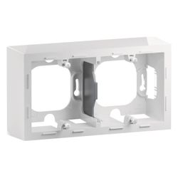 Legrand Aufputzgehäuse SEANO 2-fach, 88,5x159,5x43,3mm, Thermoplast, Ultraweiß, 765199... LEGRAND-765199 3414972542357 (Abb. 1)