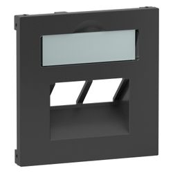 Legrand SEANO Zentralplatte für 2x RJ45 Datendosen, mit Beschriftungsfeld, Unterputz, K... LEGRAND-765459 3414972544771 (Abb. 1)